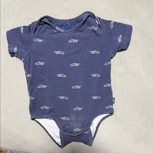 Magnetic Me Navy Car Print Bodysuit